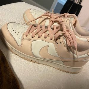 Nike womens Light Pink low dunks